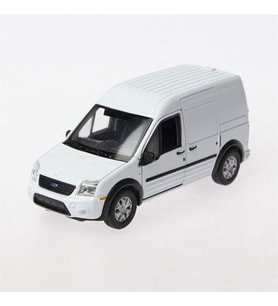 Ford Transit Connect 1/36 Ölçek 12cm çekbırak(ÖZEL PLAKALI) (Beyaz)