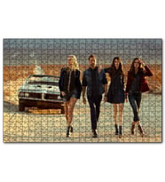 Cakapuzzle Hızlı ve Öfkeli Paul Walker Kızlarla  Puzzle Yapboz MDF (Ahşap) (500 Parça)