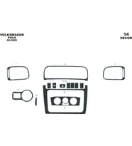 Meriç Volkswagen Polo Ön Torpido Kaplama Maun 14 Parça 2009-2015 (Karbon)