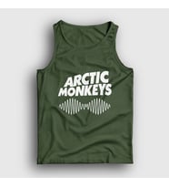 Presmono Unisex Sarı Cover Arctic Monkeys Atlet 12825tt (Haki)