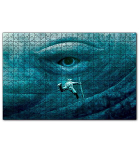 Cakapuzzle Denizin Kalbinde Balina ve Çocuk  Puzzle Yapboz MDF (Ahşap) (255 Parça)