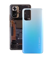 Xiaomi Redmi Note 10S Uyumlu Arka Pil Batarya Kapağı M2101K7BG M2101K7BI (Mavi)