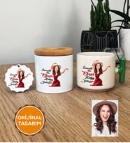 Kişiye Özel Karikatürlü Kolay Yetişmiyor Hediye Seti T Kupa, Kalemlik, Anahtarlık Kadın Sevgiliye Anneye Ablaya Arkadaşa Hediye (Yeşil)