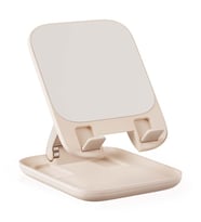 Baseus Seashell Ayarlanabilir Yükseklik Katlanabilir Tablet Standı (Krem)