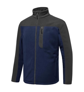 Ghassy Co. Erkek Antipilling Thermal Garnili Tam Fermuarlı Polar Ceket (Lacivert)