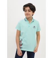 Toontoy Erkek Çocuk Baskılı Tişört (Su Yeşili)