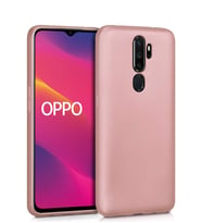 Microsonic Matte Silicone Oppo A9 2020 Kılıf (Rose)