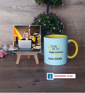 En İyi Fizyoterapist Fotoğraflı Dekoratif Taş, Kupa Bardak Beyaz Hediye (Model 7)