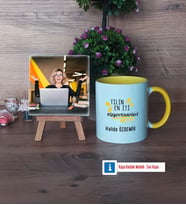 En İyi Fizyoterapist Fotoğraflı Dekoratif Taş, Kupa Bardak Beyaz Hediye (Model 7)
