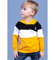 Toontoy Erkek Çocuk Kapüşonlu Garni Detaylı Sweatshirt (Hardal)