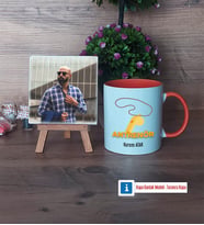 Antrenör Fotoğraflı Dekoratif Taş, Kupa Bardak Beyaz Hediye (Model 13)