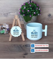 Bilişim Teknolojileri Öğretmeni Kupa Bardak Kırmızı ve Ahşap Anahtarlık Hediye Öğretmenler Günü Hediyesi (Model 11)