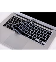 Laptop MacBook Air Klavye Koruyucu 11inc A1370 A1465 Avrupa İngilizce Baskı (Siyah)