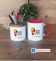 Mühendisler Günü Hediyesi Kalemlik, Kupa Bardak T Kişiye Özel Hediye (Model 5)