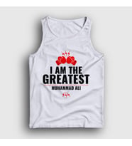 Presmono Unisex Sarı Greatest Muhammed Ali Atlet 230280tt (Beyaz)