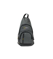 M 1007 Mega Bag Unisex Göğüs Çapraz Çanta, Body Bag (Gri)