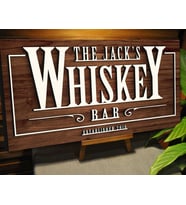 BK Gift Kişiye Özel Kabartma Tasarım Ahşap Bar Tabelası 61cm, Home Bar Tabela, Rustik Ev Dekorasyonu, Duvar Dekoru-1 (Model 12)
