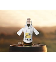 BK Gift Kişiye Özel Mini Beyaz İçki Şişesi Tişörtü , Ev Bar Dekoru, Viski, Şarap, Votka, Rakı Şişesi Tişörtü, Ev Barı (Model 10)