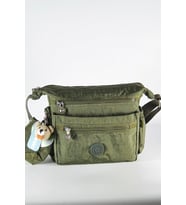 Nemo Bags Kadın Çok Cepli Ayarlanabilir Çapraz Askılı Omuz Çantası (Haki)