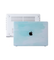 McStorey Macbook Air ile Uyumlu Kılıf M1 HardCase A1932 A2179 A2337 Paint02 (Açık Yeşil)
