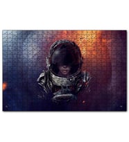 Cakapuzzle Uzay Güneş Işığı Astronot Görseli  Puzzle Yapboz MDF (Ahşap) (255 Parça)