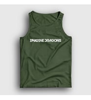 Presmono Unisex Sarı Logo Imagine Dragons Atlet 81810tt (Haki)