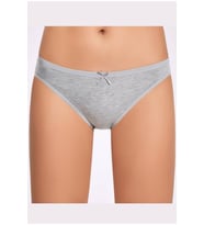 İlke Kadın Likralı Fiyonklu Bikini 271 - 12 Adet (Gri)