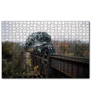 Cakapuzzle Eski Köprü ve Buharlı Kara Tren  Puzzle Yapboz MDF (Ahşap) (1000 Parça)