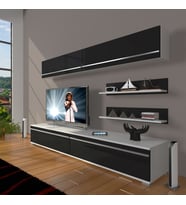 Decoraktiv Eko 5 Mdf Std Tv Ünitesi Tv Sehpası (Beyaz-Siyah)