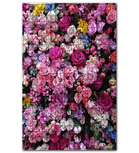 Cakapuzzle Rengarenk Güller Puzzle Yapboz MDF (Ahşap) (500 Parça)
