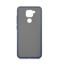 Xiaomi Redmi Note 9 Kılıf Airbagli El İzi Yapmayan Kılıf (Lacivert)