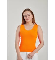 Modatalika Kadın Merdiven Yaka Crop Triko Bluz