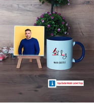 Patolog Fotoğraflı Dekoratif Taş, Kupa Bardak Beyaz Hediye (Model 3)