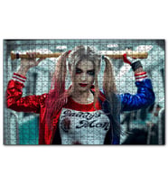 Cakapuzzle  Harley Quinn Beyzbol Sopasıyla  Puzzle Yapboz MDF (Ahşap) (255 Parça)