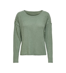 Only Kadın Loose Fit Onlbessy Düşük Omuz Triko Kazak - 15227316 (Yeşil)