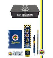 Fenerbahçe Orijinal Lisanslı Kalem Kalemtraş Bloknot Silgi Hediyelik Set (Lacivert)