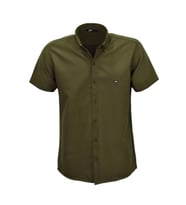 Erkek Spor Likralı Gömlek 0037 BGL-ST03848 (Haki)