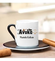 Avukat Türk Kahvesi Fincanı (Siyah)