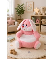 Tavşan Pelüş Bebek Çocuk Koltuğu (Pembe)