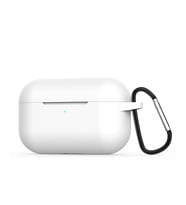 Microsonic Apple AirPods Pro Askılı Mat Silikon Kılıf (Beyaz)