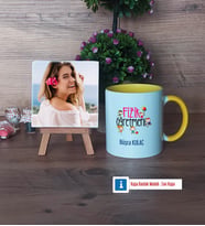 Fizik Öğretmeni Fotoğraflı Dekoratif Taş, Kupa Bardak Beyaz Hediye (Model 7)