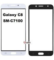 Samsung C8 C7100 Dokunmatik Okalı Ön Cam Lens Orjinal Kalite (Beyaz)