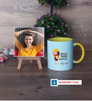 Mühendisler Günü Hediyesi Fotoğraflı Dekoratif Taş, Kupa Bardak Beyaz Hediye (Model 7)
