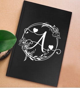 BK Gift Kişiye Özel İsimli Sert Kapaklı Siyah Defter, Arkadaşa Hediye, Yeni İş Hediyesi, Anı Defteri, Doğum Günü Hediyesi-1 (Model 11)