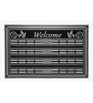 M&H Quality Welcome(Hoşgeldiniz ) Yazlı Kapı Önü Paspası (Gümüş)