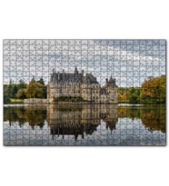 Cakapuzzle Göl Kıyısındaki Görkemli Şato  Puzzle Yapboz MDF (Ahşap) (500 Parça)