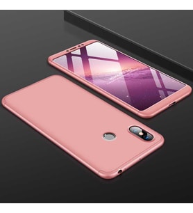 Xiaomi Mi Max 3 Kılıf Zore Ays Full Koruma Kılıf (Rose)