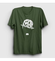 Presmono Unisex Sarı Hat Charlie Chaplin T-Shirt 155156tt (Haki)