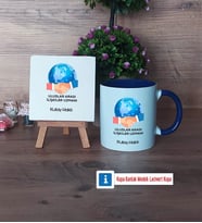 Uluslararası İlişkiler Uzmanı Dekoratif Taş, Kupa Bardak Kırmızı Hediye (Model 2)
