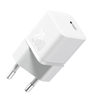 Baseus GaN5 Series 20W PD Ultra Hızlı Type-C Şarj Aleti Mini Adaptör (Beyaz)